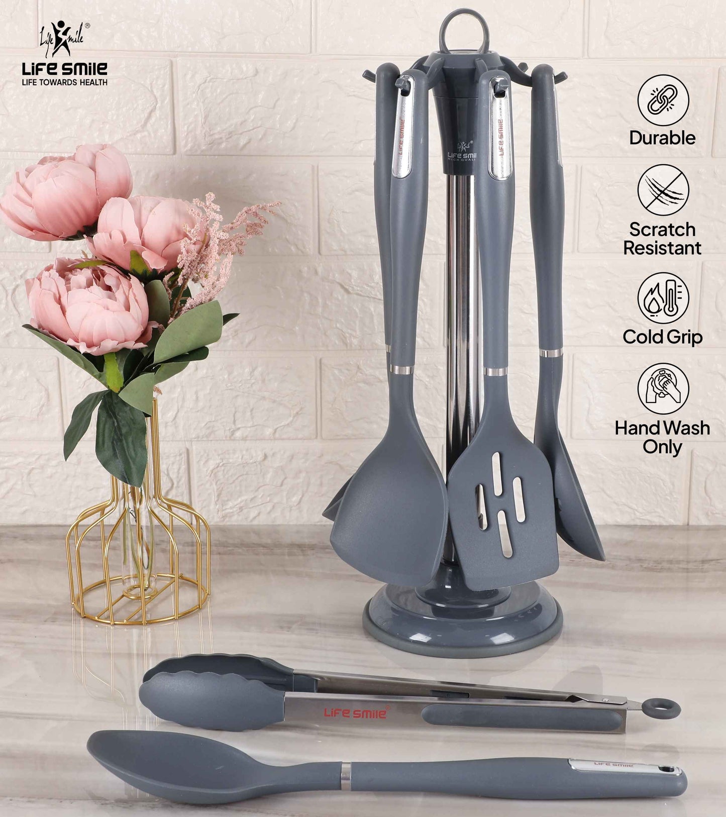 Kitchen Cooking Utensils and Tools with Ladle and Skimmer