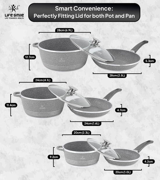 Non Stick Cookware Pots and Frying Pans Set