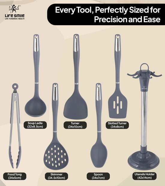 Kitchen Cooking Utensils and Tools with Ladle and Skimmer