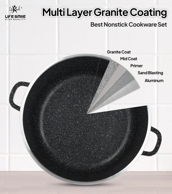 Granite Coated Cookware Set