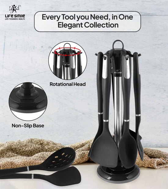 Kitchen Cooking Utensils and Tools with Ladle and Skimmer