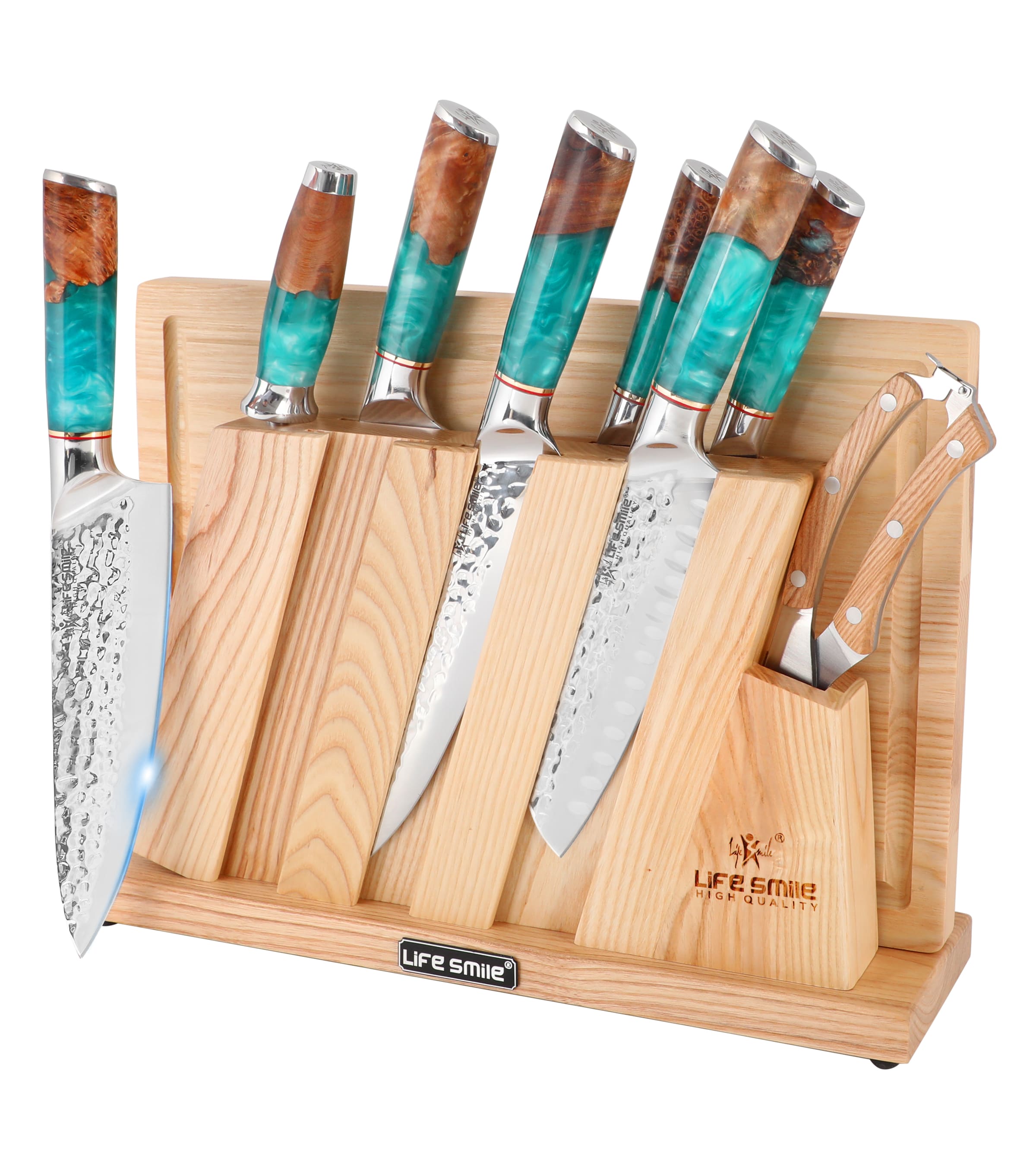 Luxury Kitchen Knife Set with Stand and Chopping Board