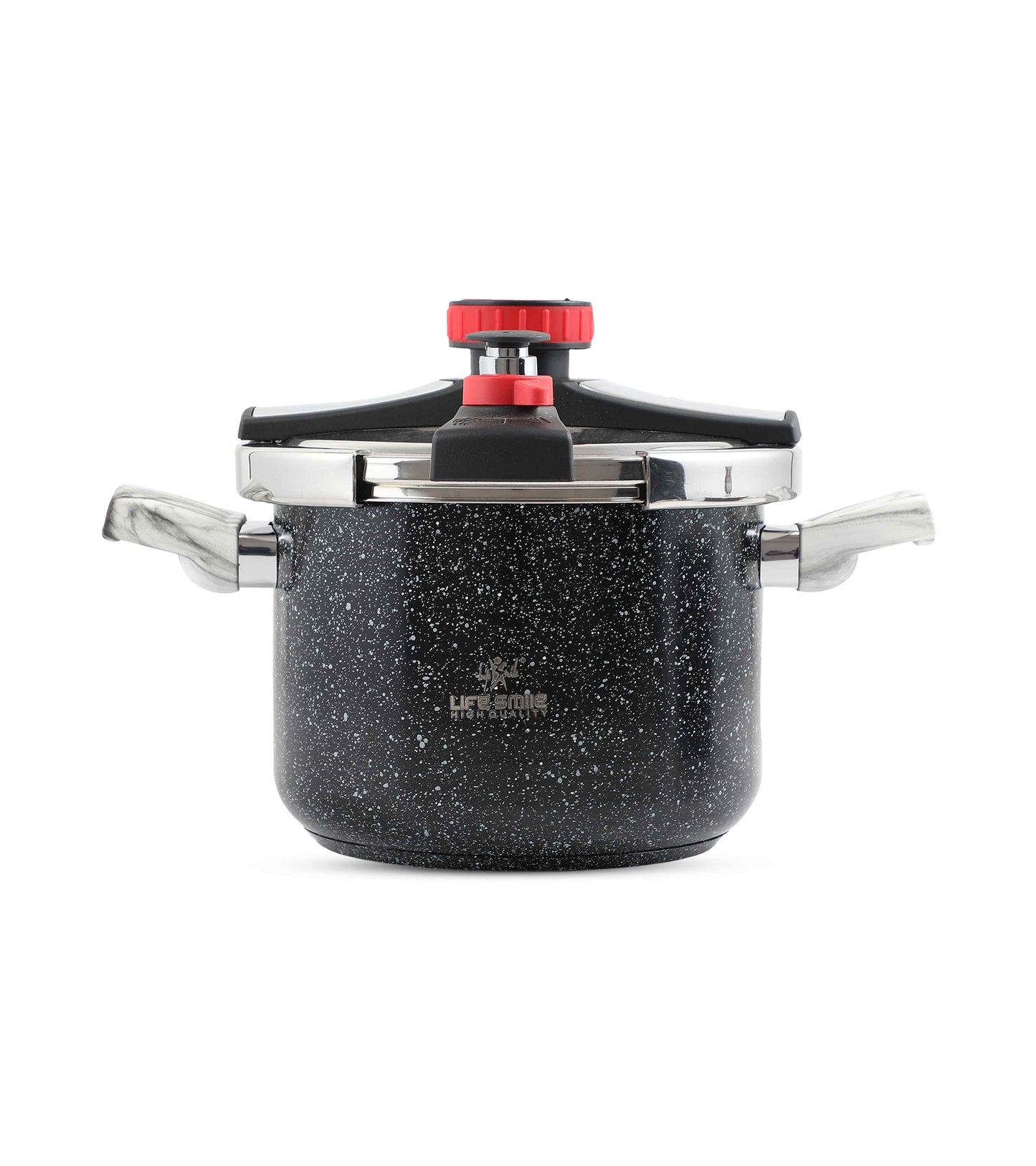 Stainless Steel Pressure Cooker with Induction Bottom 8 Liter