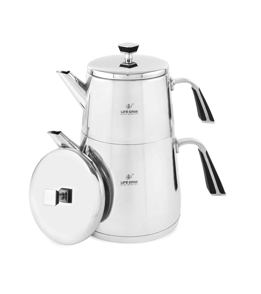 Stainless Steel Double Kettle with Induction Bottom