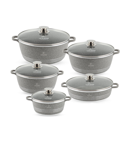 Granite Coated Cookware Set